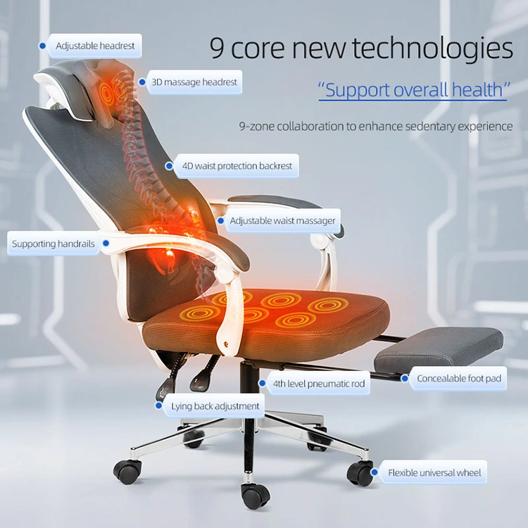 Inteligentní ergonomická masážní židle